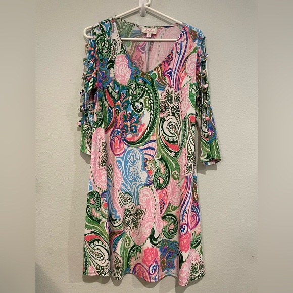 Colorful Paisley Print Dress - Picture 1 of 5
